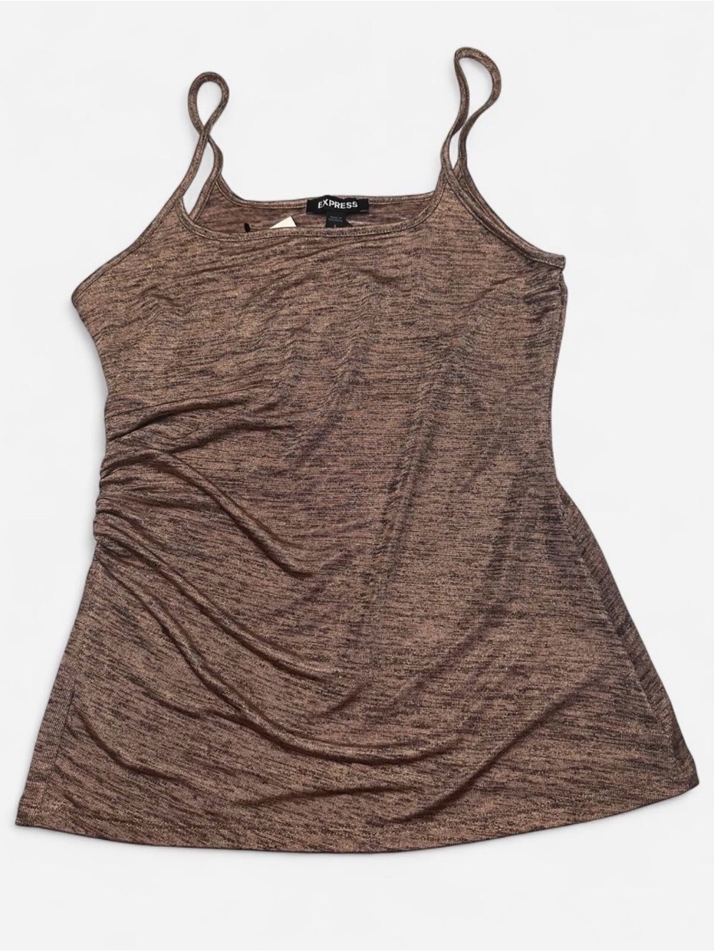 Express Metallic Bronze Heathered Cami
